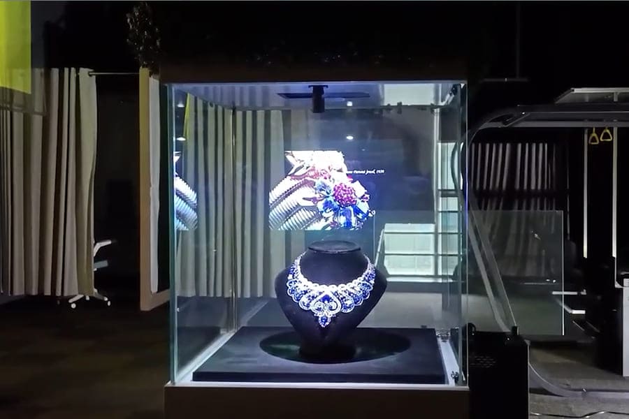 AR Holographic Showcase Display for retail and commercial use